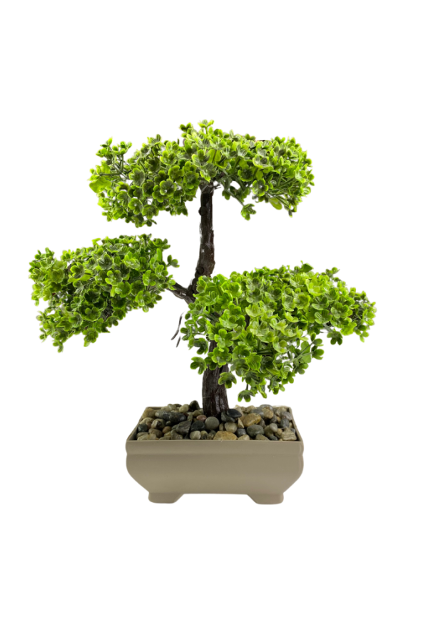 DEKORATİF MASAÜSTÜ 25CM BONSAİ YAPAY AĞAÇ - Tek Ebat